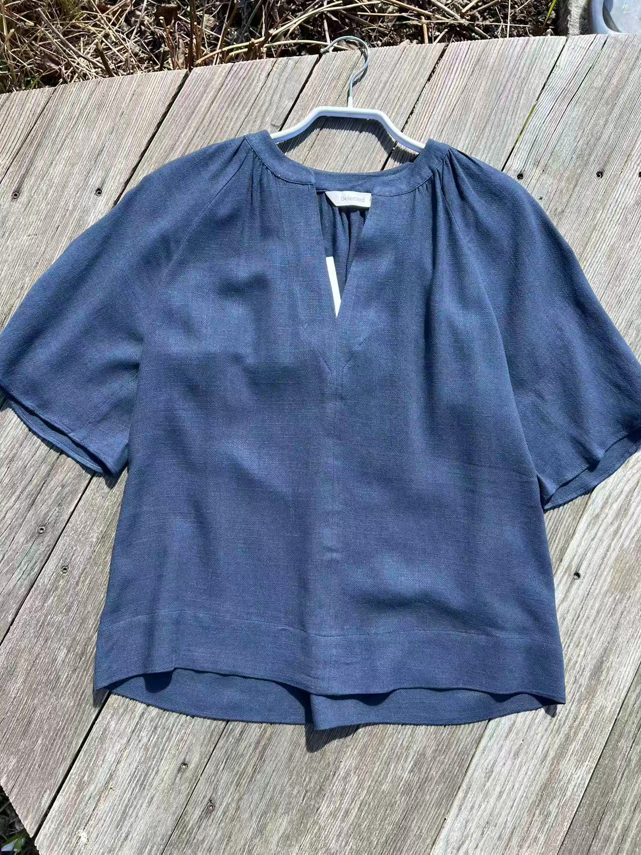 Selected Femme Viva Linen Top