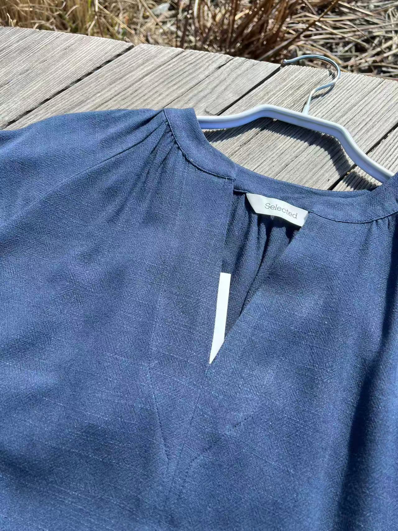 Selected Femme Viva Linen Top - 3