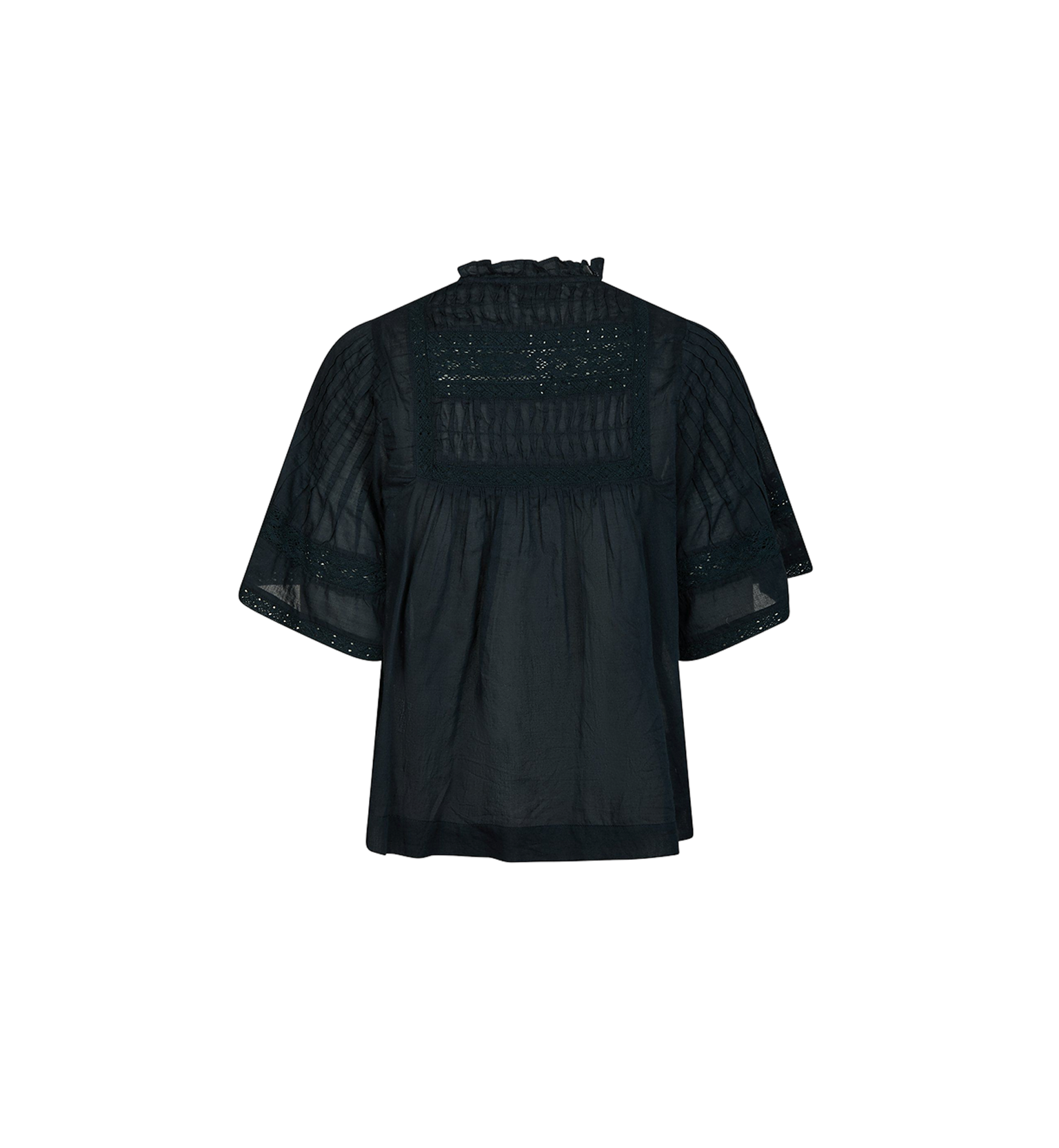 Neo Noir Siama S Voile Blouse Navy - 4