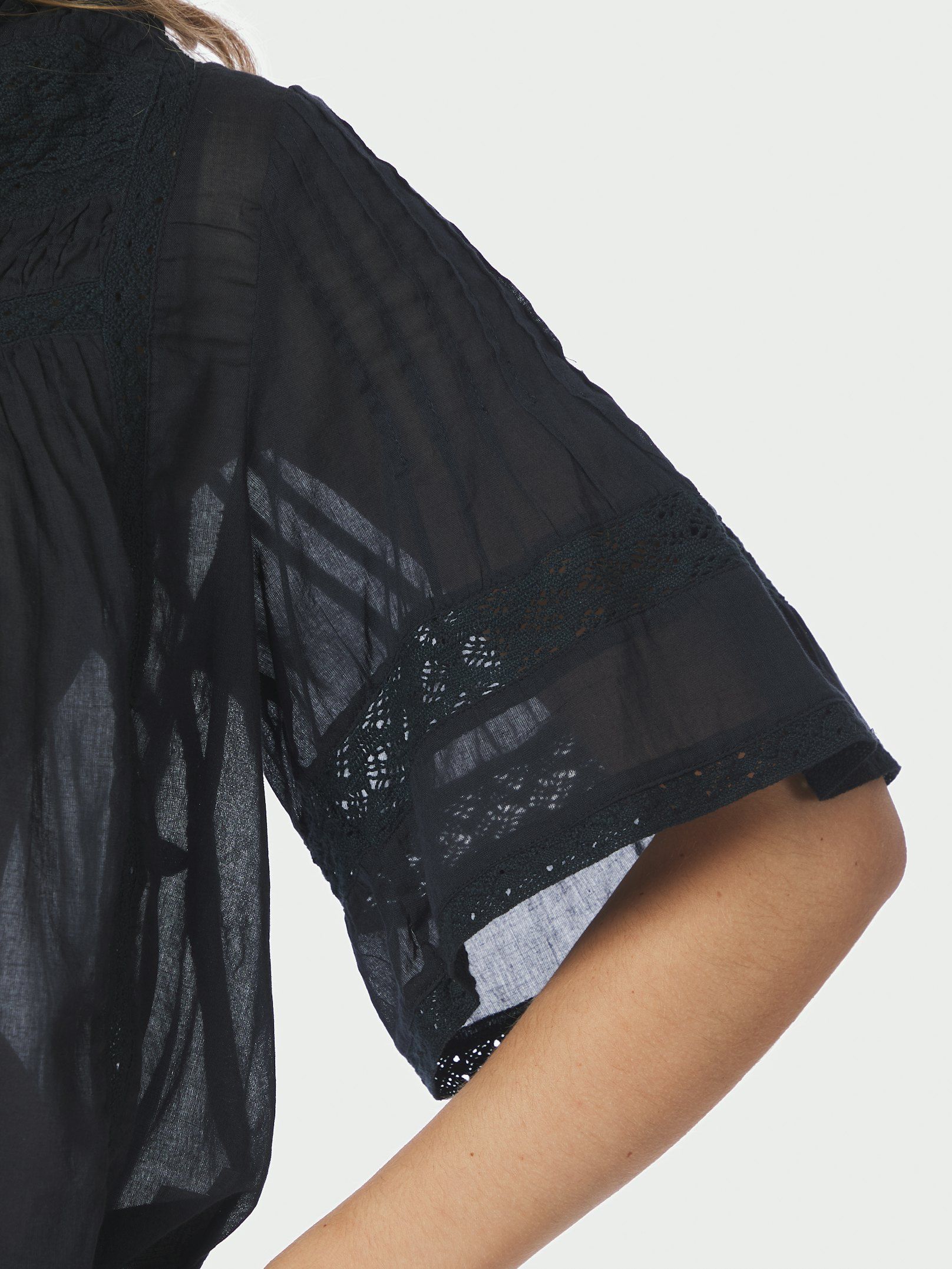 Neo Noir Siama S Voile Blouse Navy - 6