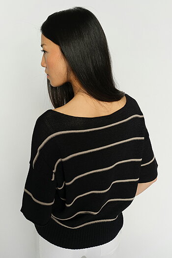 MMArlen Paper SS Knit Black