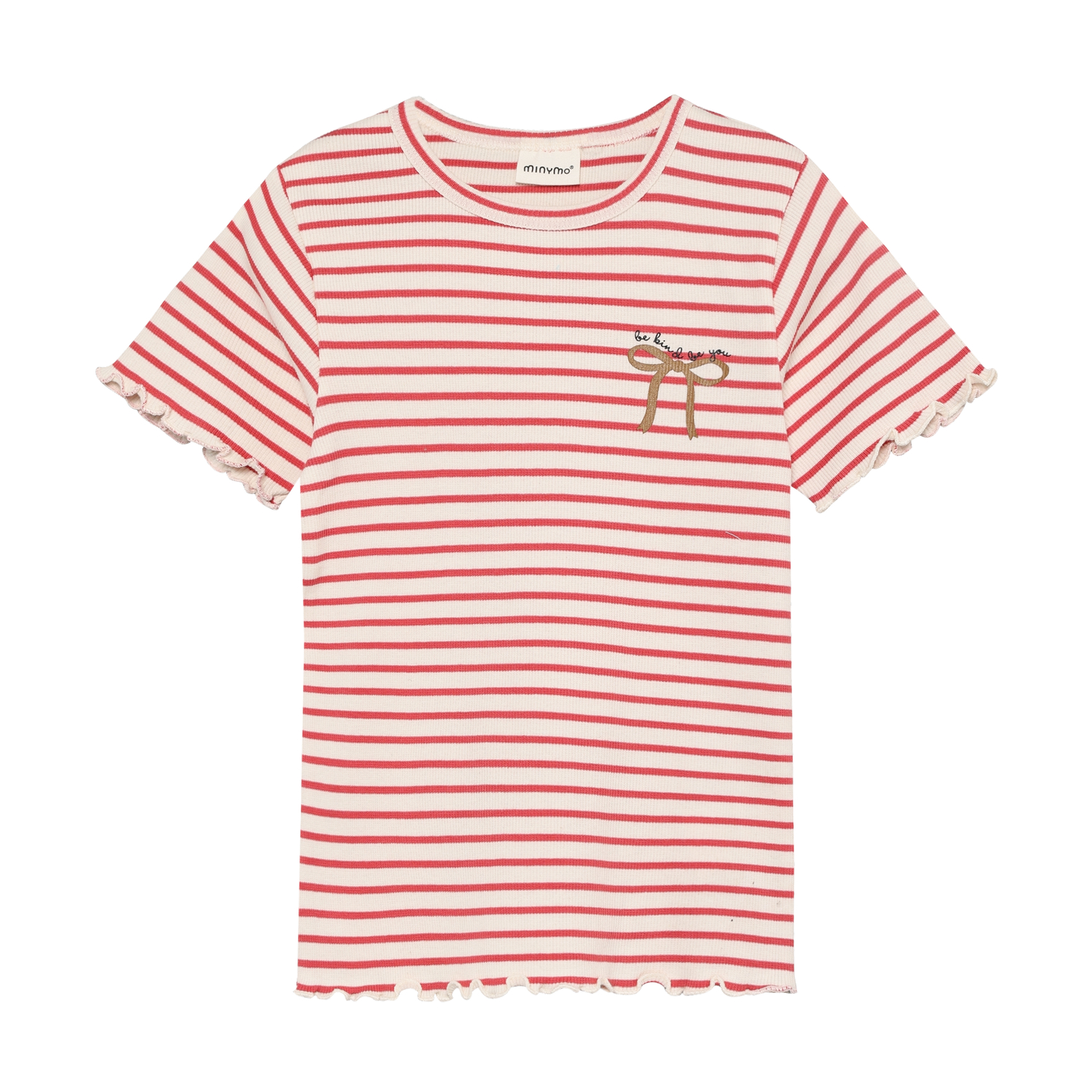 T-Shirt SS Rib Spiced Coral