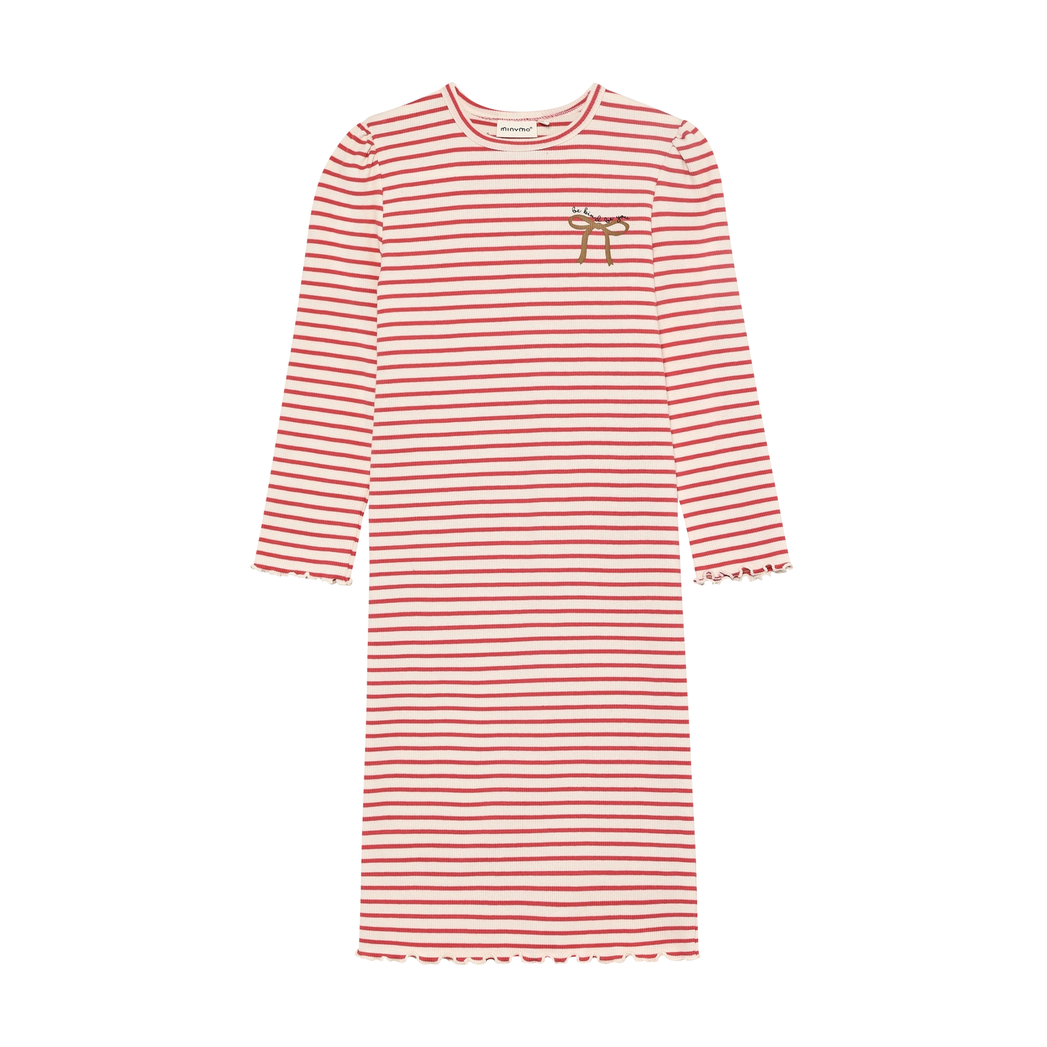 Dress LS Rib Spiced Coral