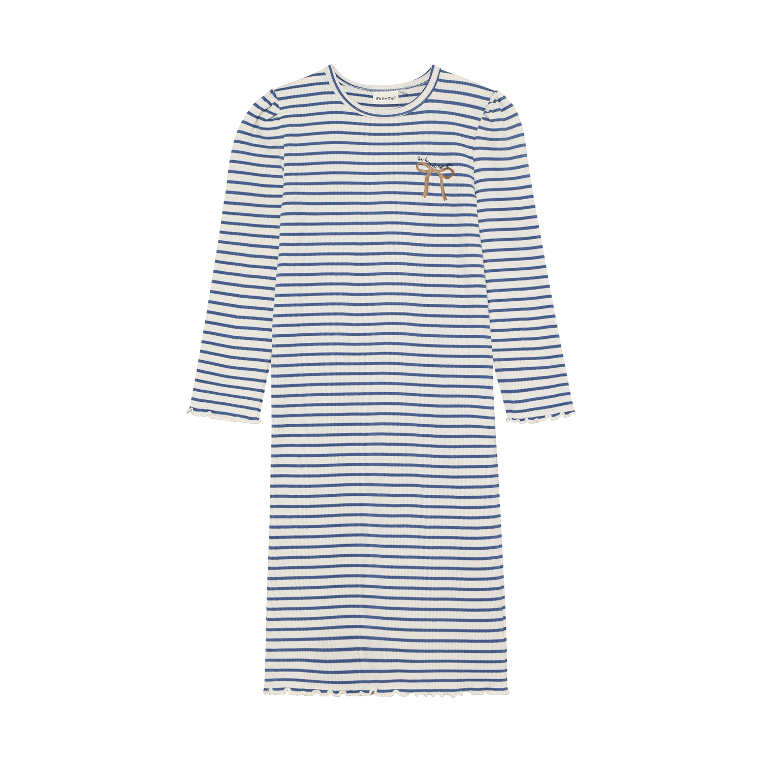 Dress LS Rib Dutch Blue