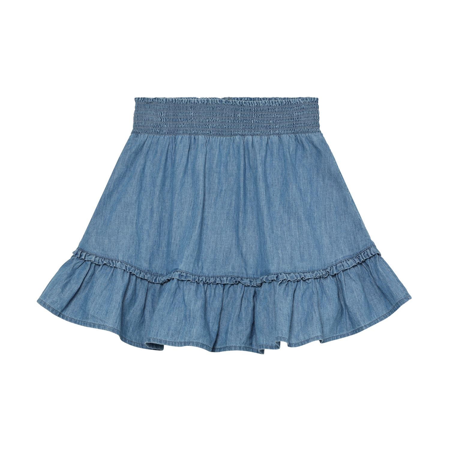 Skirt Chambray Faded Denim