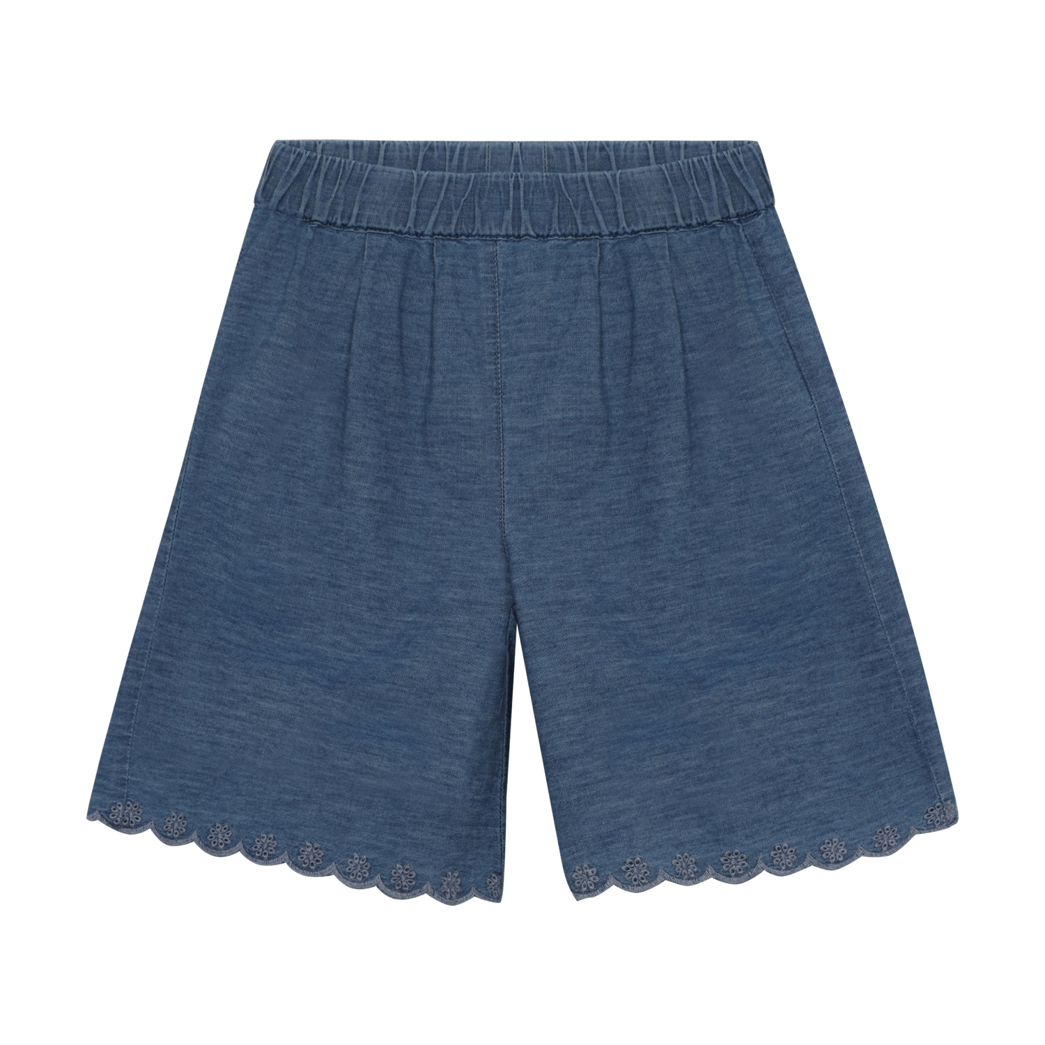 Bermuda Shorts Chambrey Faded Denim