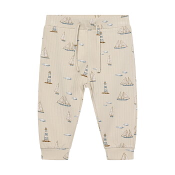Pants Rib AOP Fog
