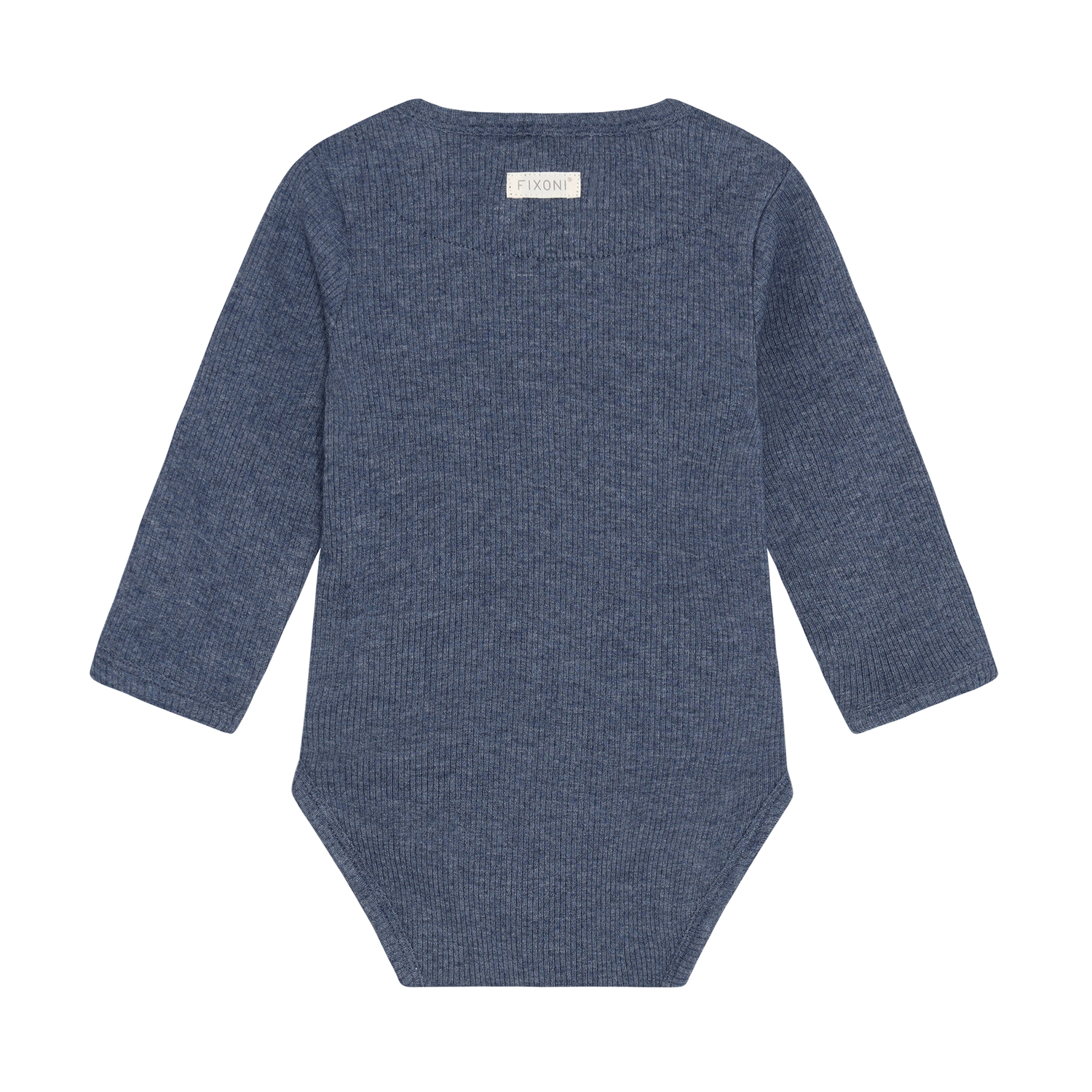 Body LS Melange Rib Vintage Indigo Melange - 2