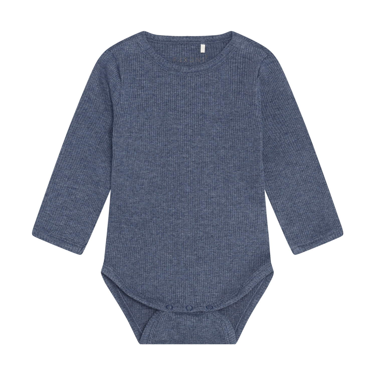 Body LS Melange Rib Vintage Indigo Melange