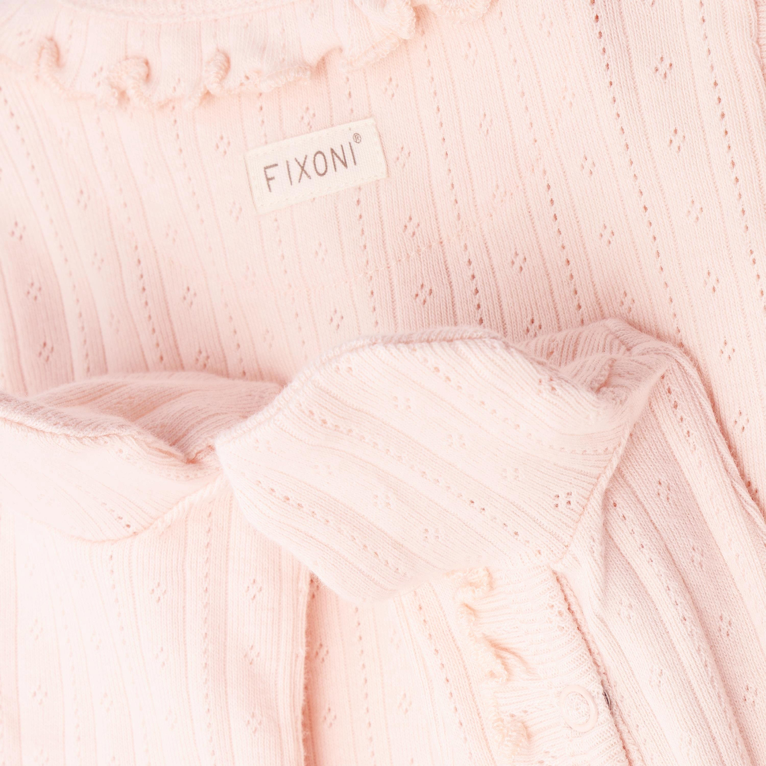 Romper LS Pointelle Soft Pink - 3