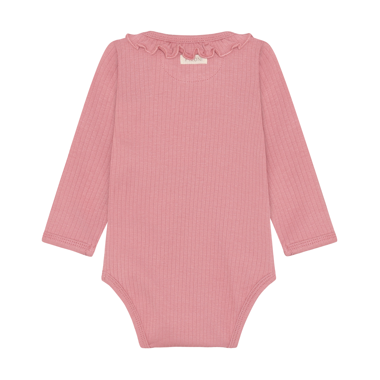Wrap Body LS Rib Dusty Rose - 2