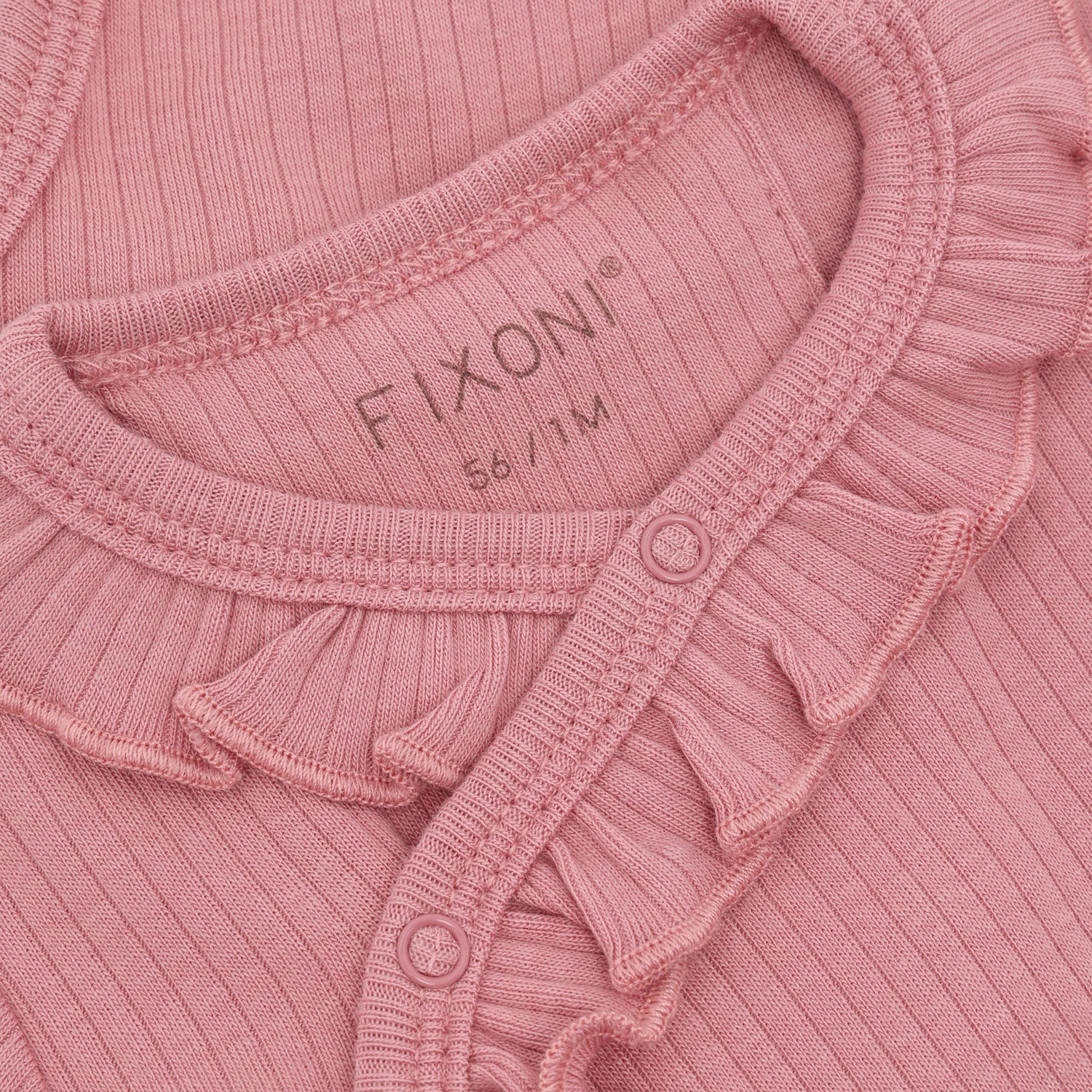 Wrap Body LS Rib Dusty Rose - 3