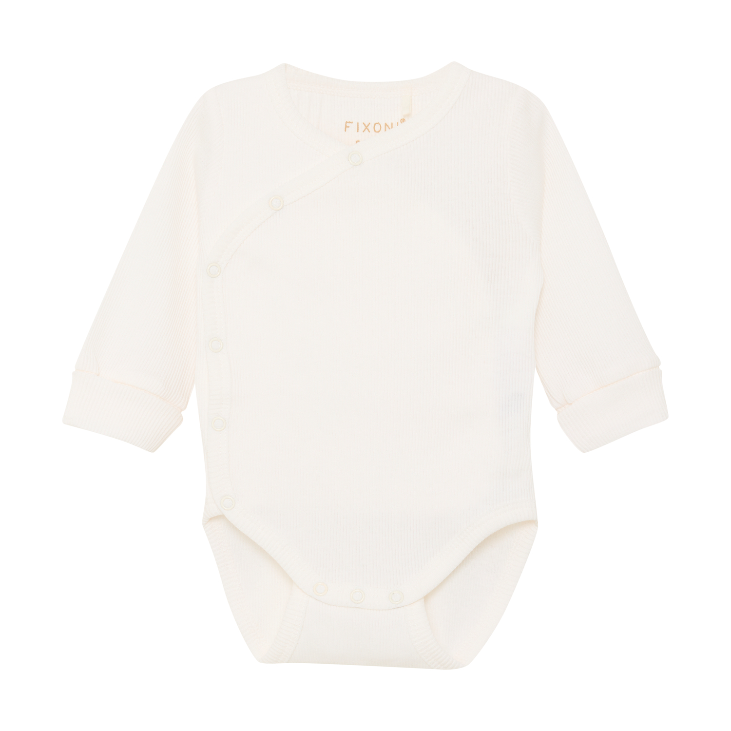 Wrap Body LS Rib Solid Gardenia