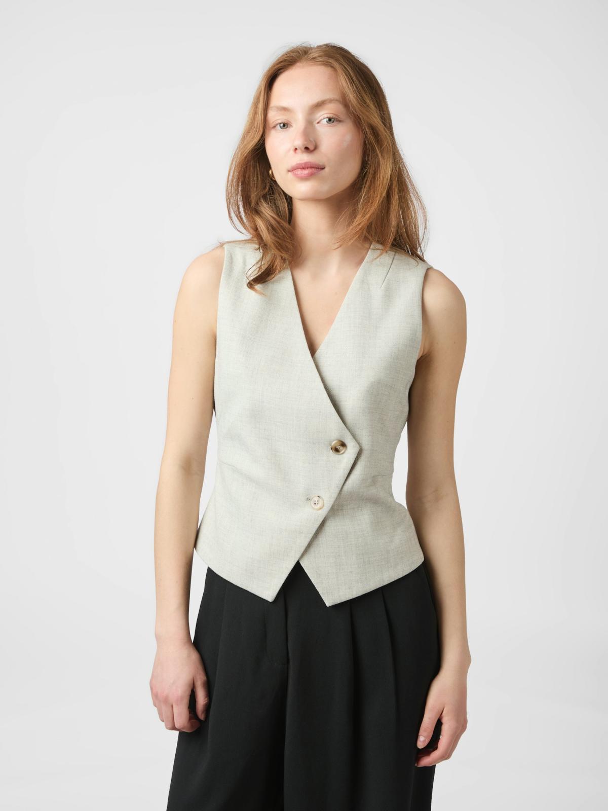 Neo Noir,  Philippe Melange Waistcoat - 3