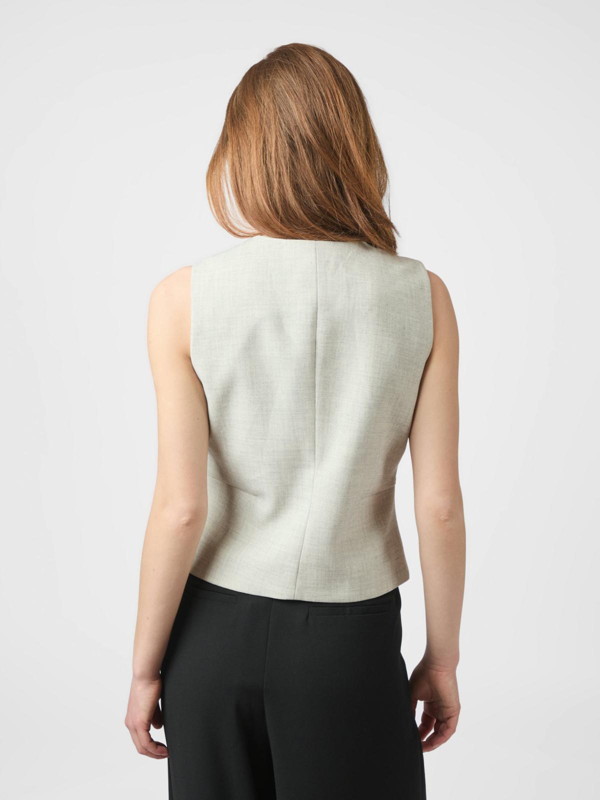 Neo Noir,  Philippe Melange Waistcoat - 4
