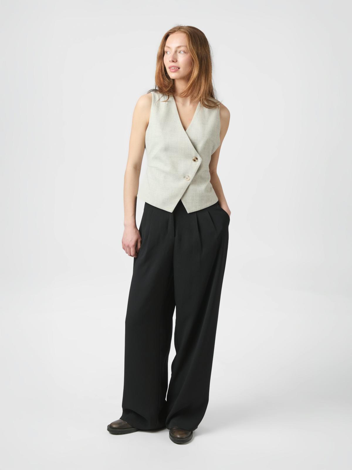 Neo Noir,  Philippe Melange Waistcoat - 5