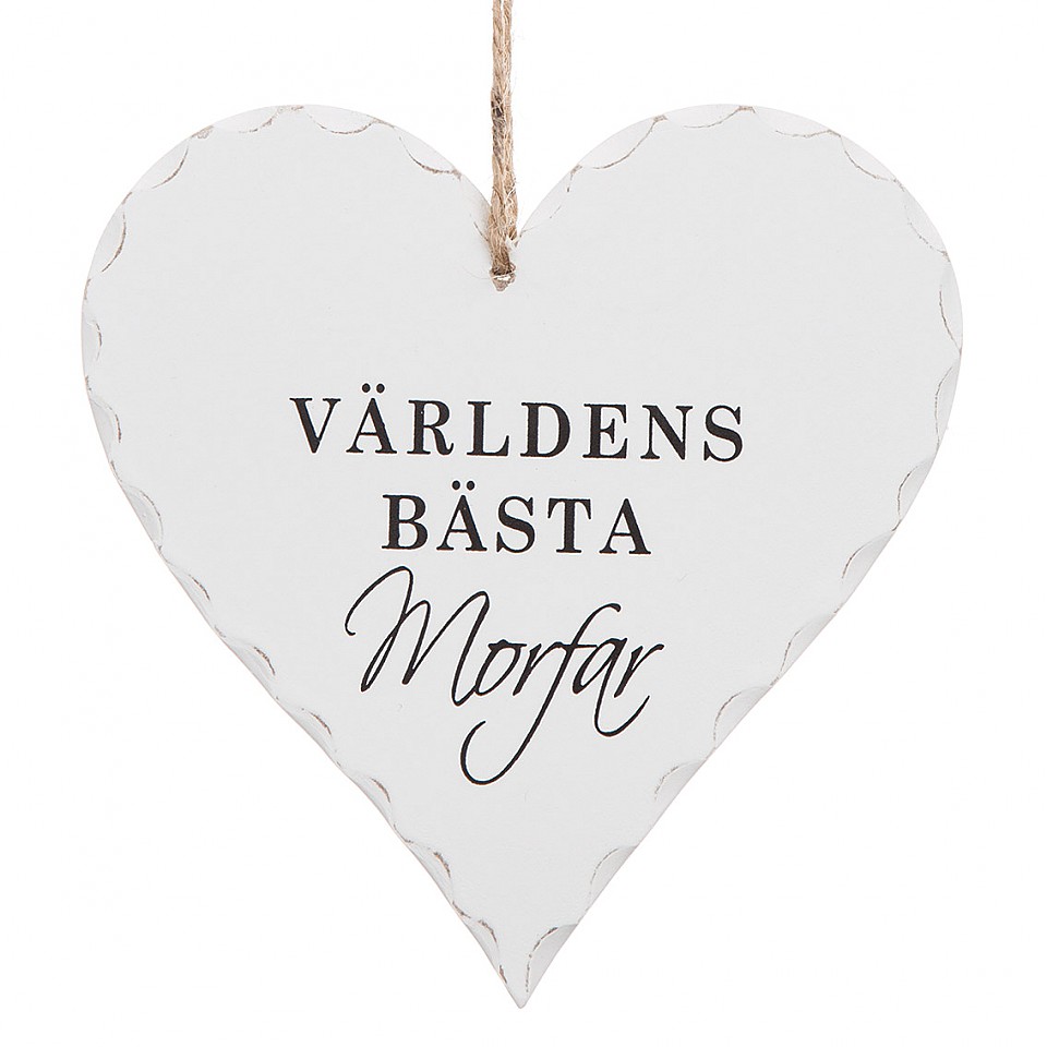 Trähjärta -Världens bästa Morfar