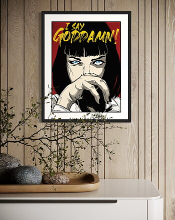 Pulp Fiction - Goddamn  - Poster