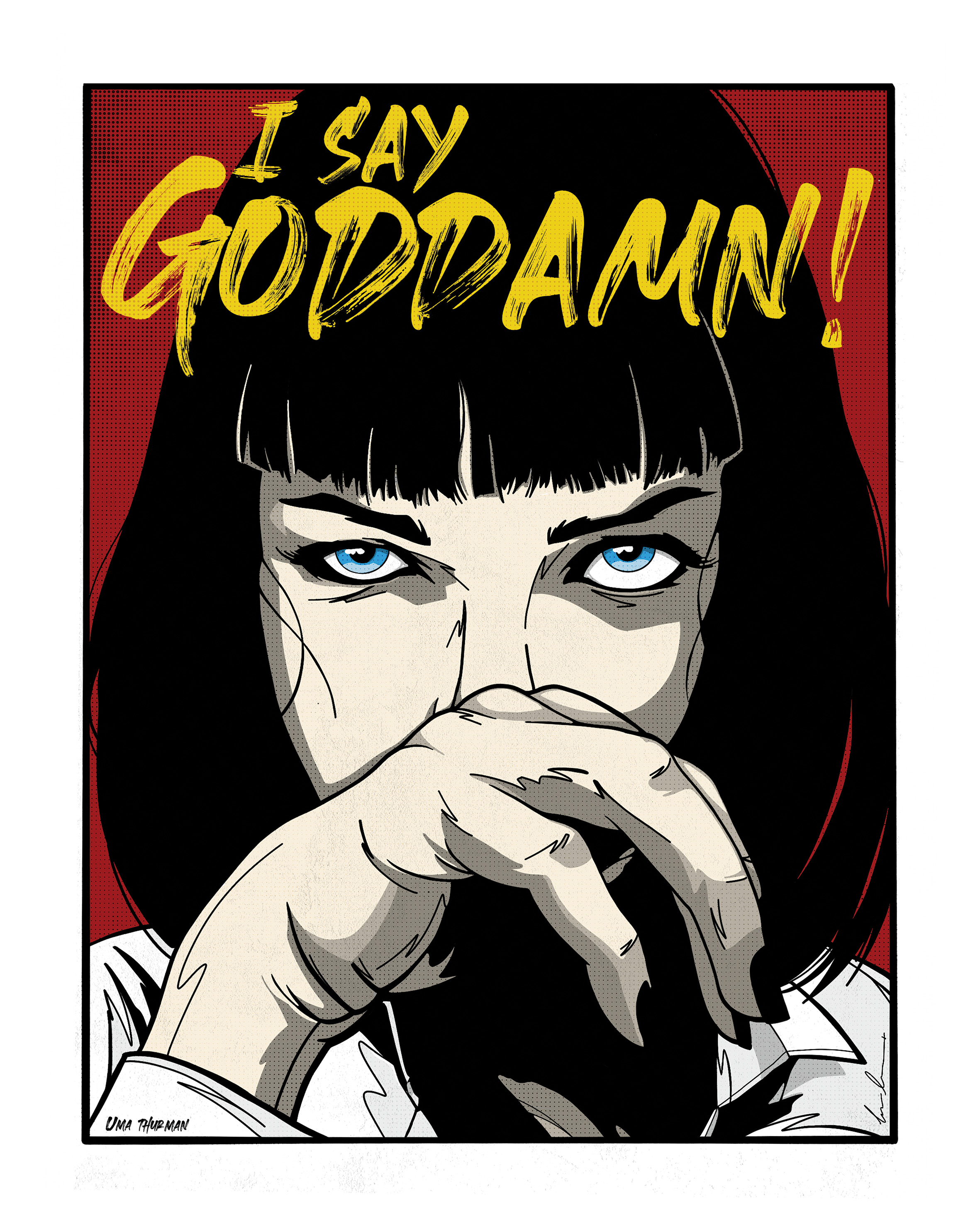 Pulp Fiction - Goddamn  - Poster - 2