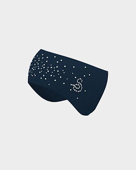 Pannband i blågrön microfiber 