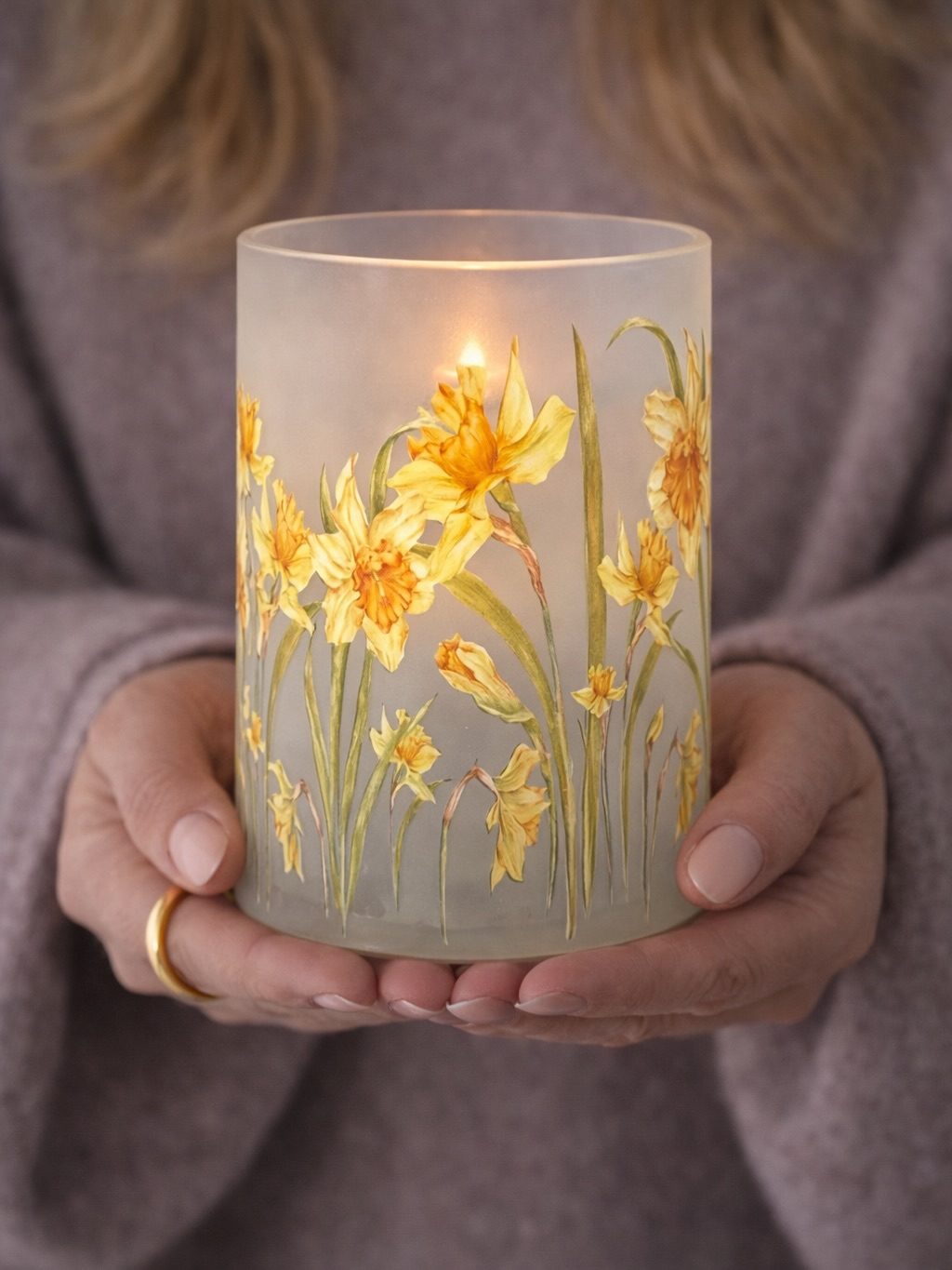 Dahlia Lantern - Vase - Daffodils - Large - 3