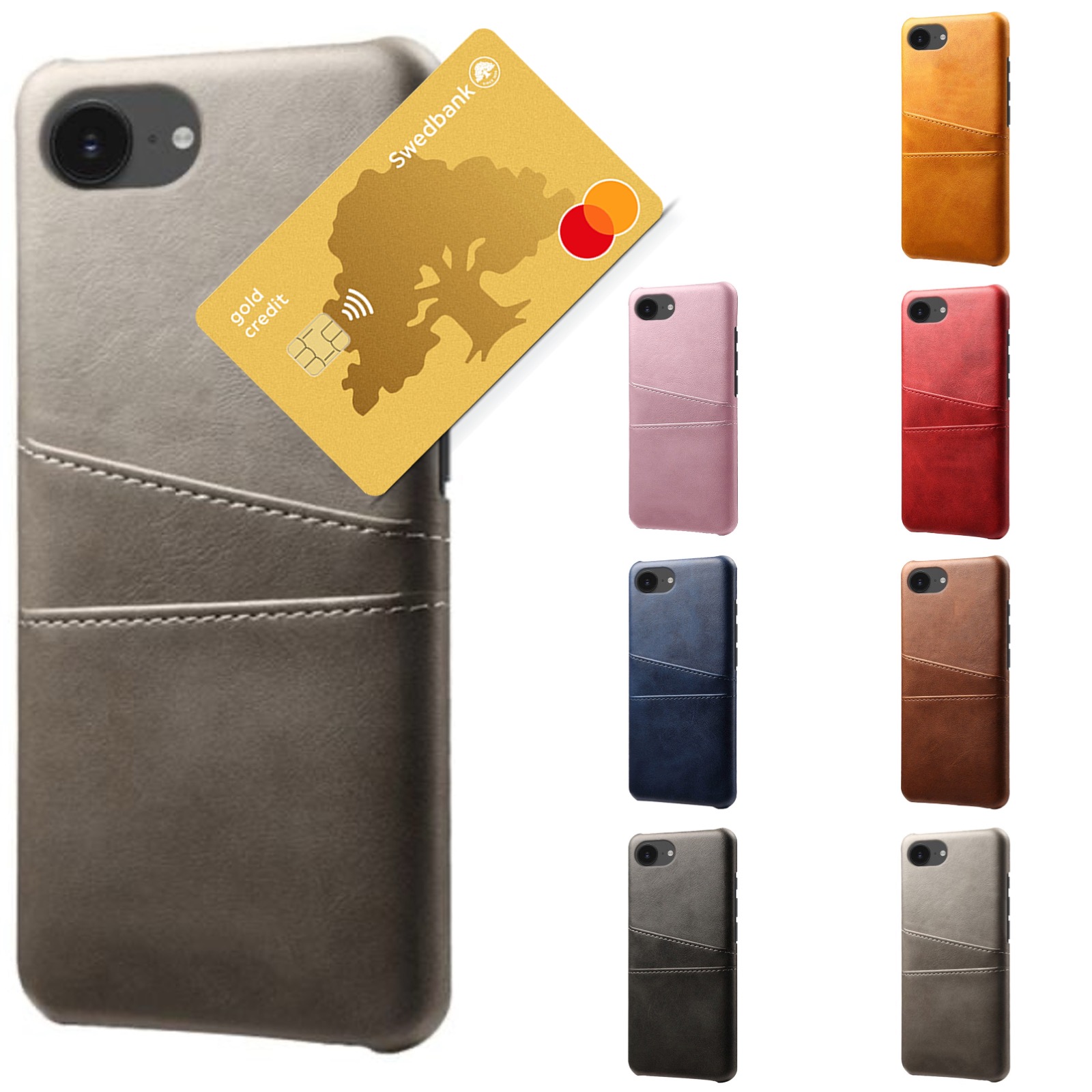 1SWEDEN Iphone 17e skal korthållare urtag laddare hörlurar - - 16