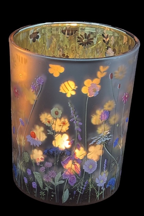 Lantern - Vase - Flowers & Bees - Medium - 12,5x10 cm - 3