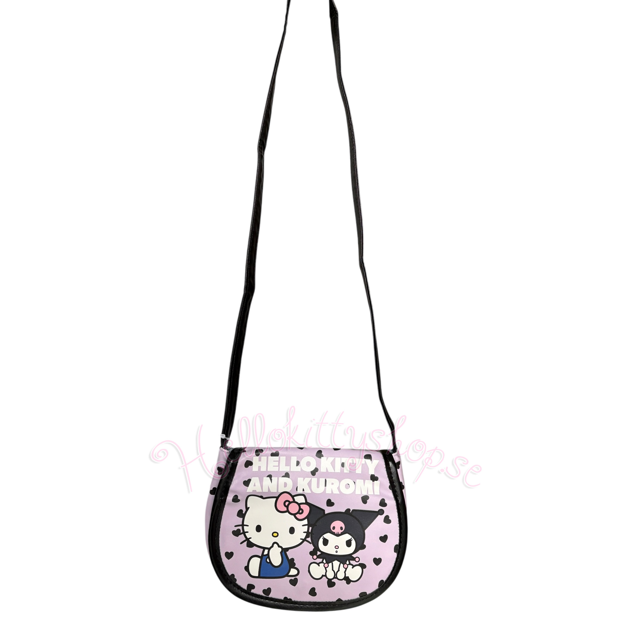 Hello Kitty och Kuromi Axelremsväska i Lila 18 cm - 5