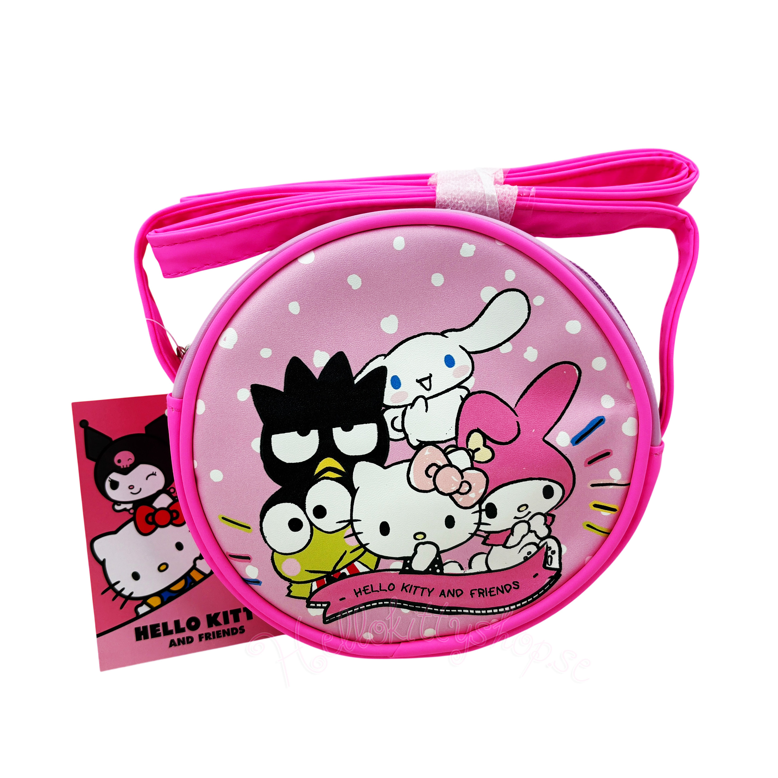 Hello Kitty and Friends Rund Axelremsväska i Rosa 15 cm - 6