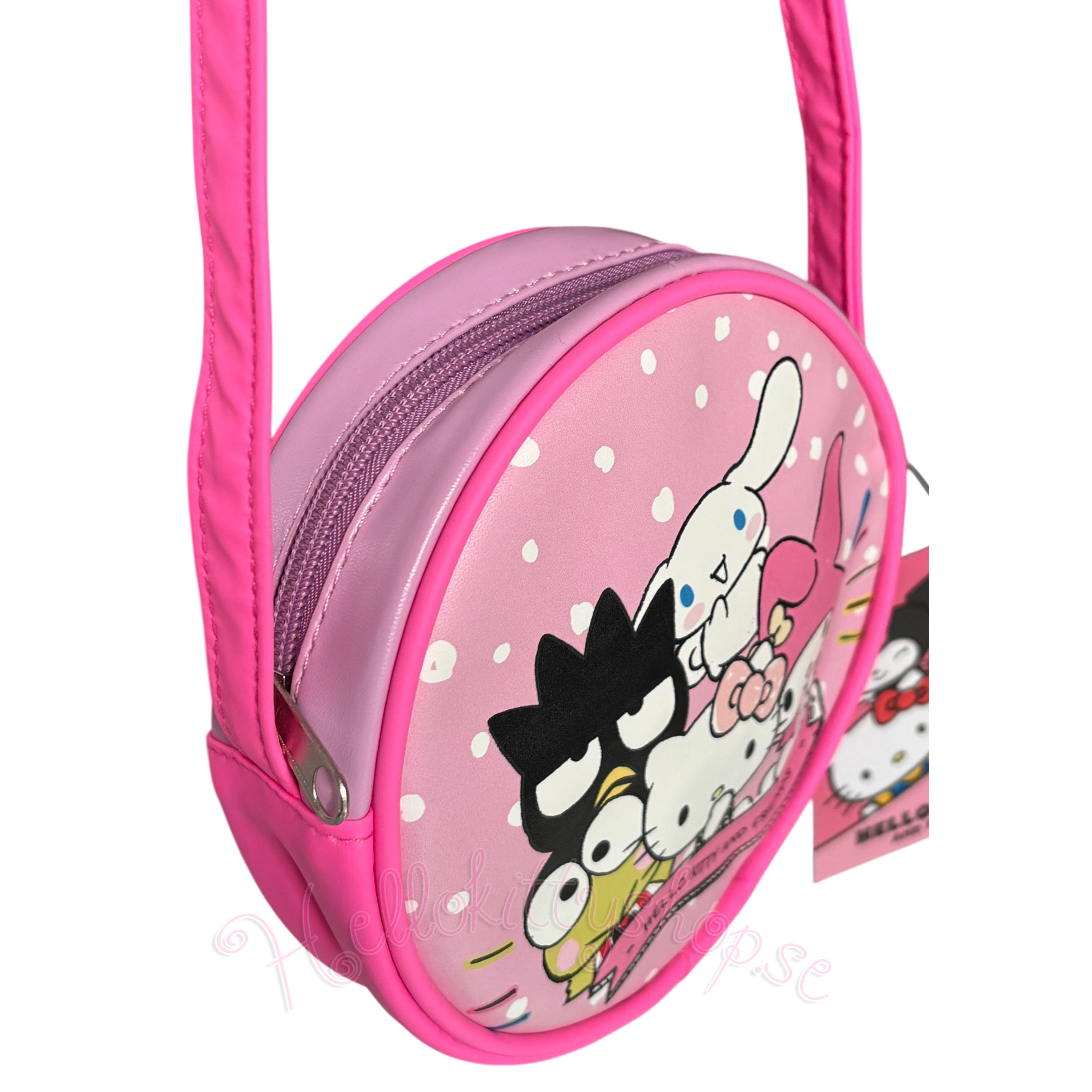 Hello Kitty and Friends Rund Axelremsväska i Rosa 15 cm - 8