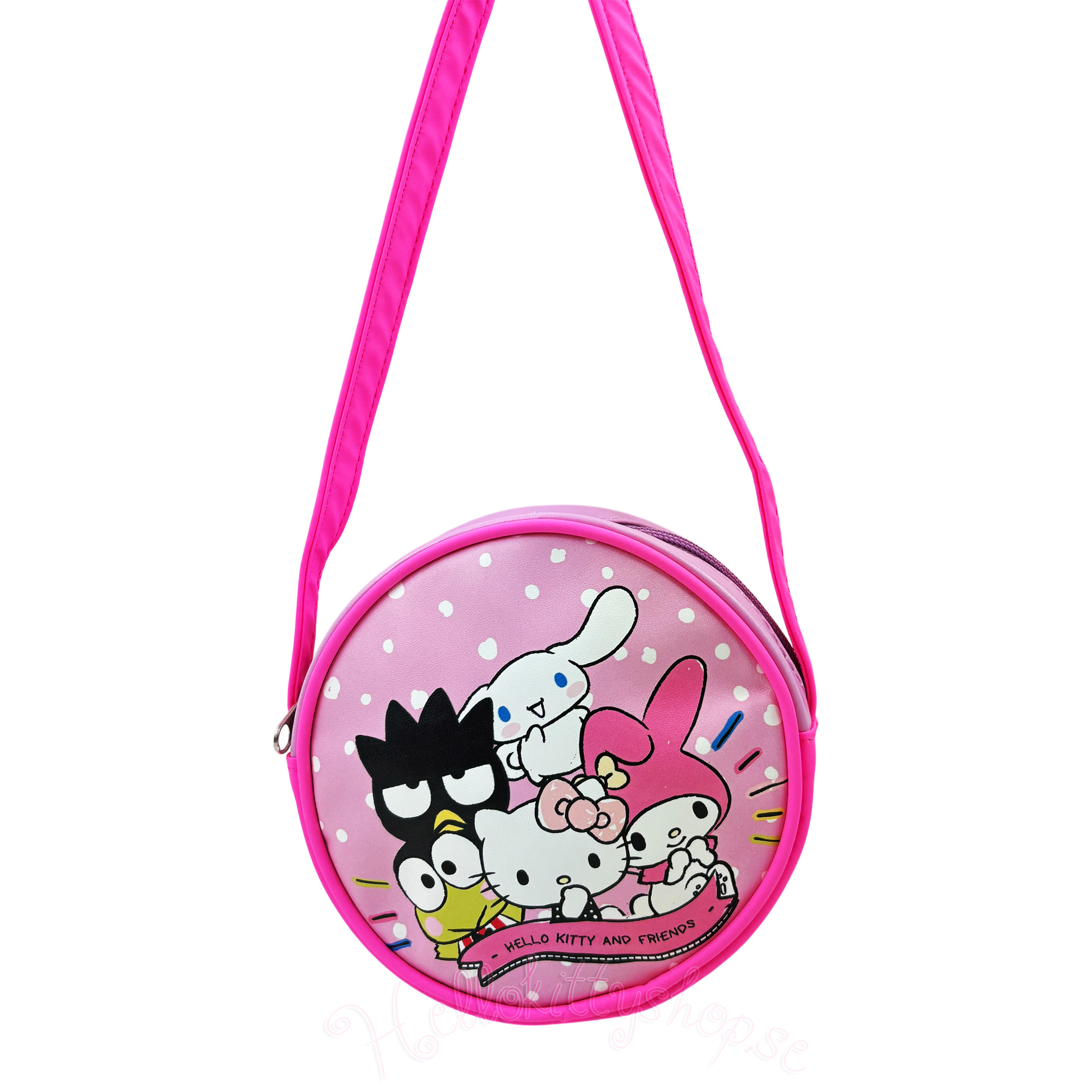 Hello Kitty and Friends Rund Axelremsväska i Rosa 15 cm - 3