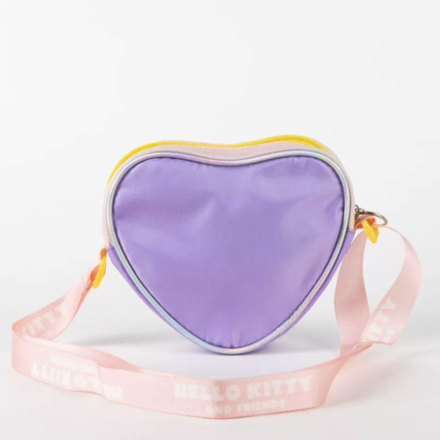 Hello Kitty and Friends Glittrig Hjärtformad Axelremsväska 17 cm - 6