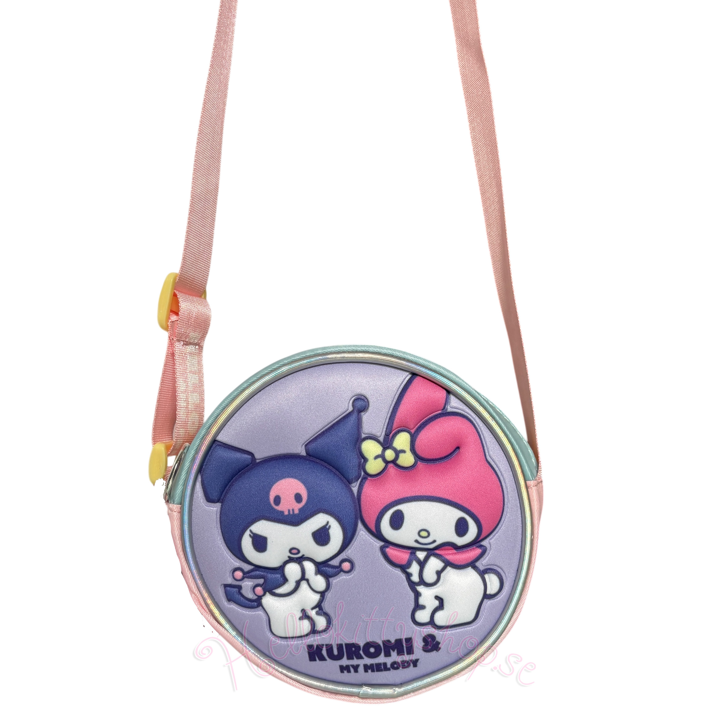 Kuromi och My Melody 3D Axelremsväska 14 cm - 4