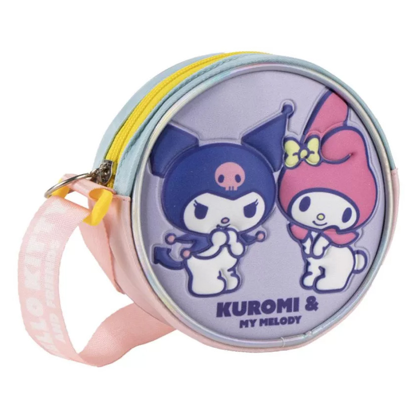 Kuromi och My Melody 3D Axelremsväska 14 cm - 8