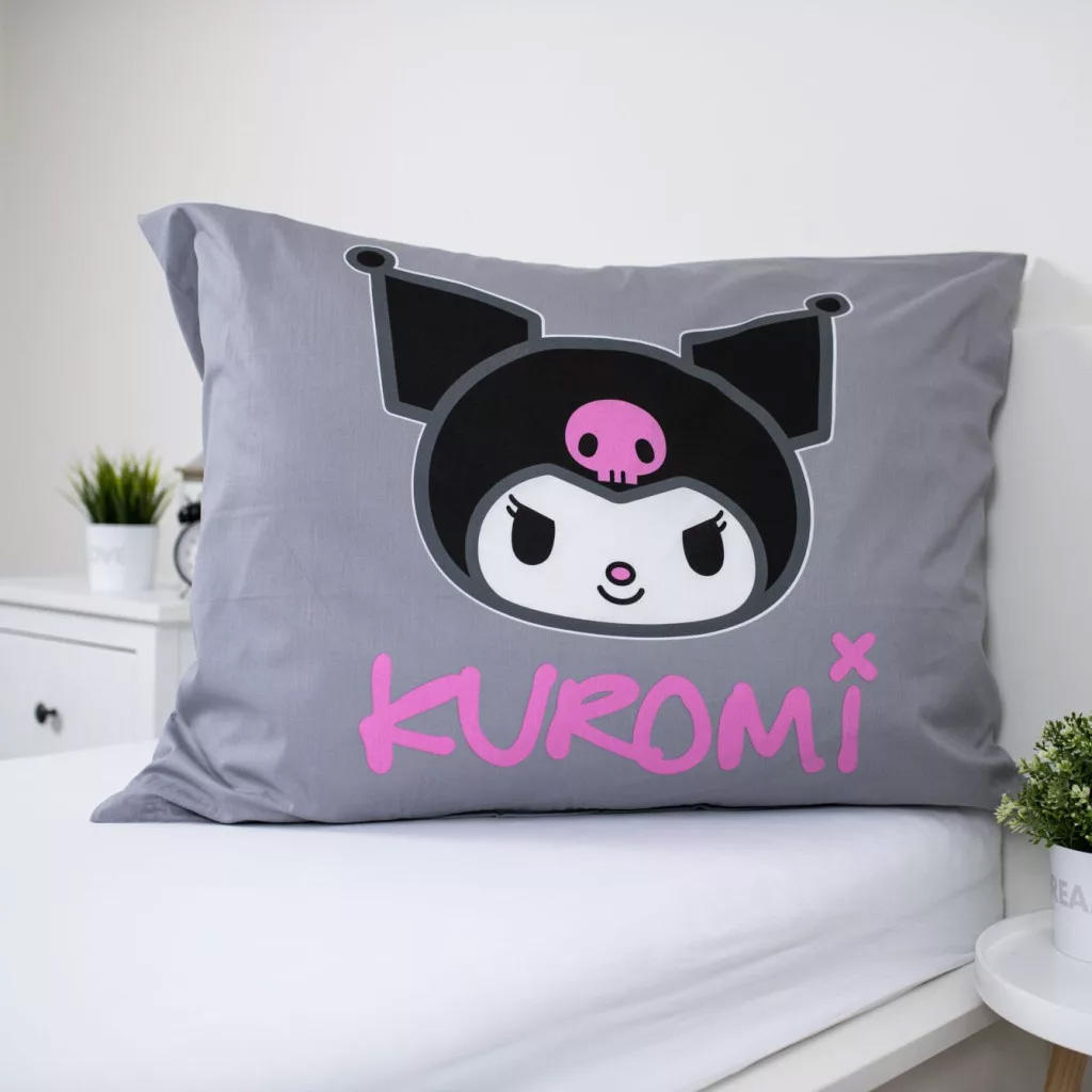 Kuromi Bäddset - Påslakan och Örngott 140 x 200 cm - Vändbart, 100% Bomull - 3