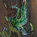 Dagny Petrusson (1950s) Wall Plaque with Bird Scene Decor 29 cm