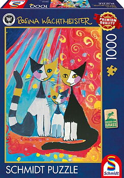 Happy Cat Family, 1000 Bitar Schmidt