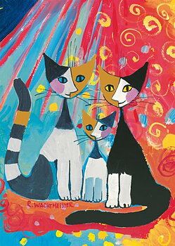 Happy Cat Family, 1000 Bitar Schmidt