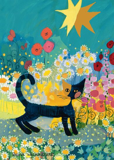 Cat in a Sea of Blossom, 1000 Bitar Schmidt