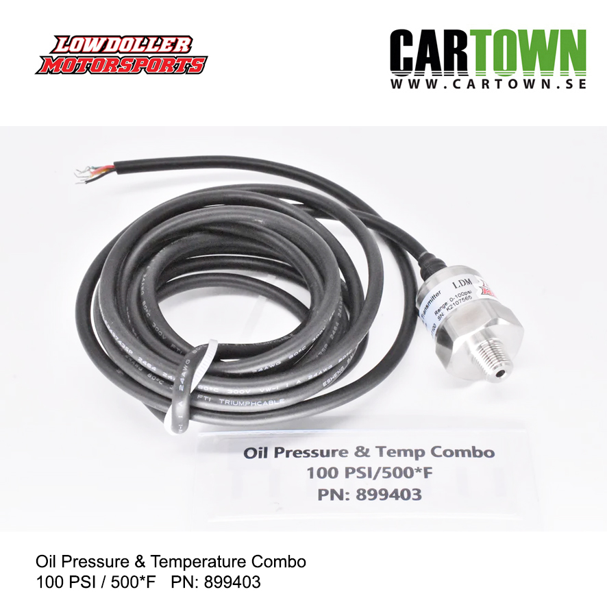 100 PSI Oil Pressure & Temperature Combo 100 PSI / 500*F - 2