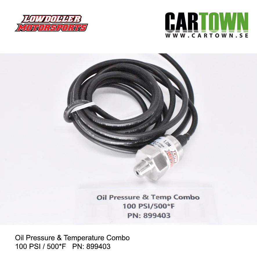 100 PSI Oil Pressure & Temperature Combo 100 PSI / 500*F - 3