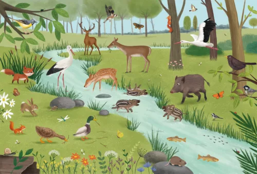 Forest and Meadow Animals, 3 x 24 Bitar Schmidt - 3