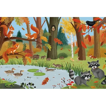 Forest and Meadow Animals, 3 x 24 Bitar Schmidt