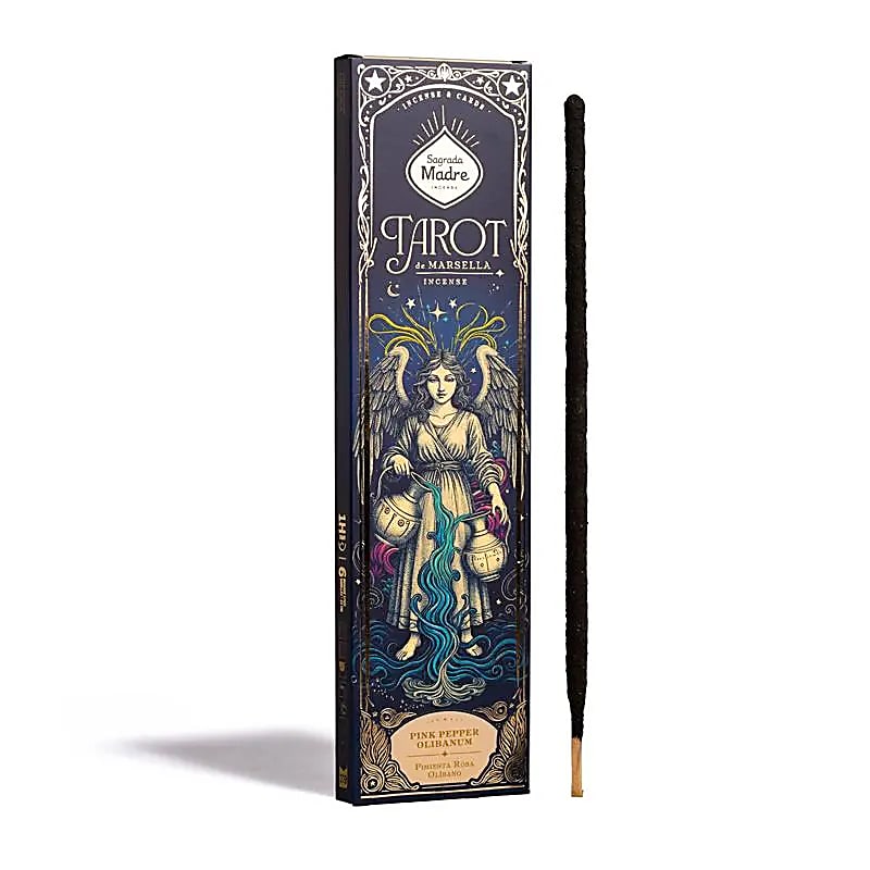 Sagrada Madre Naturlig rökelse Tarot de Marsella Frankincense & Rosa peppar