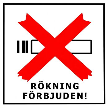 Dekal - Rökning förbjuden