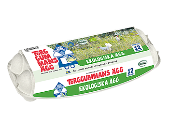 Ägg KRAV 12 pack x 16 krt, Torggummans ägg