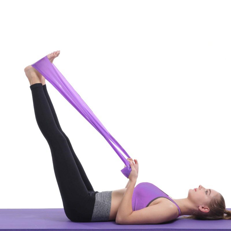 Motståndsband Yoga, Pilates – Elastiska träningsband för styrka, rörlighet och flexibilitet 5 pack - 3