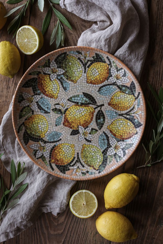 Barrel "Lemon mosaic" large - Majas Cottage