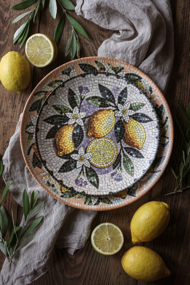 Barrel "Lemon mosaic" large - Majas Cottage