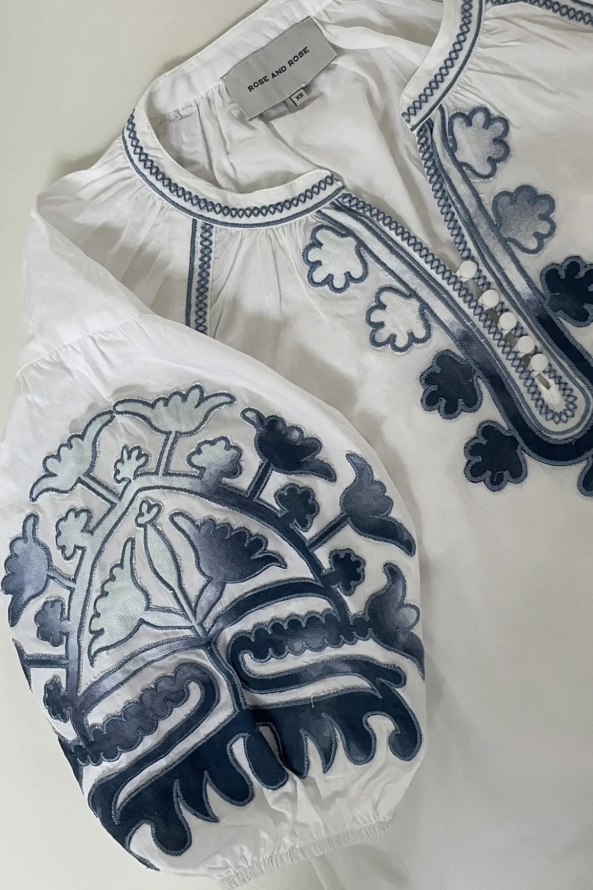 Rose And Rose - Cherry Top White With Denim - 6